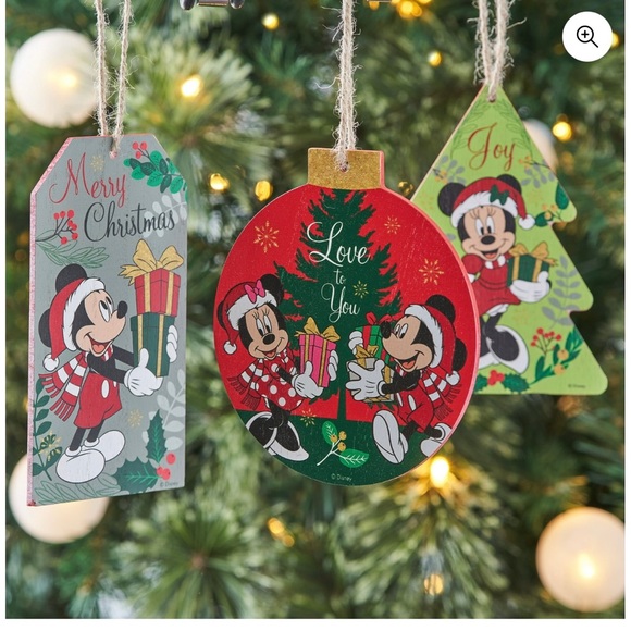 NWT Set of 3 Large Disney Christmas Ornaments - Picture 3 of 5